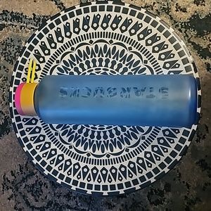 Starbucks 2023 Light Blue Soft Touch Tritan 24oz Plastic Water Bottle NWT